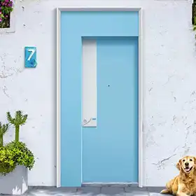 bluu Çelik Kapı